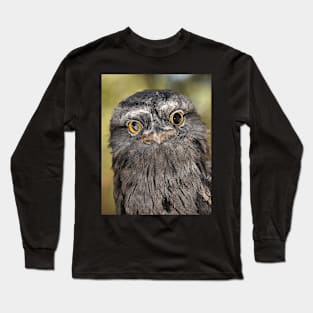 Tawny Frogmouth Portrait Long Sleeve T-Shirt